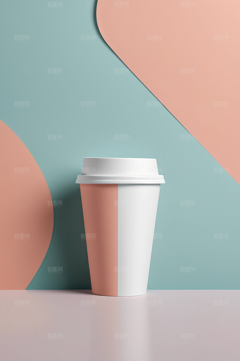 奶茶杯模型3D样机