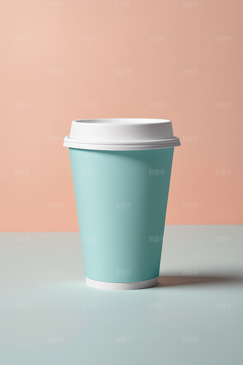 奶茶杯环保杯纸杯样机