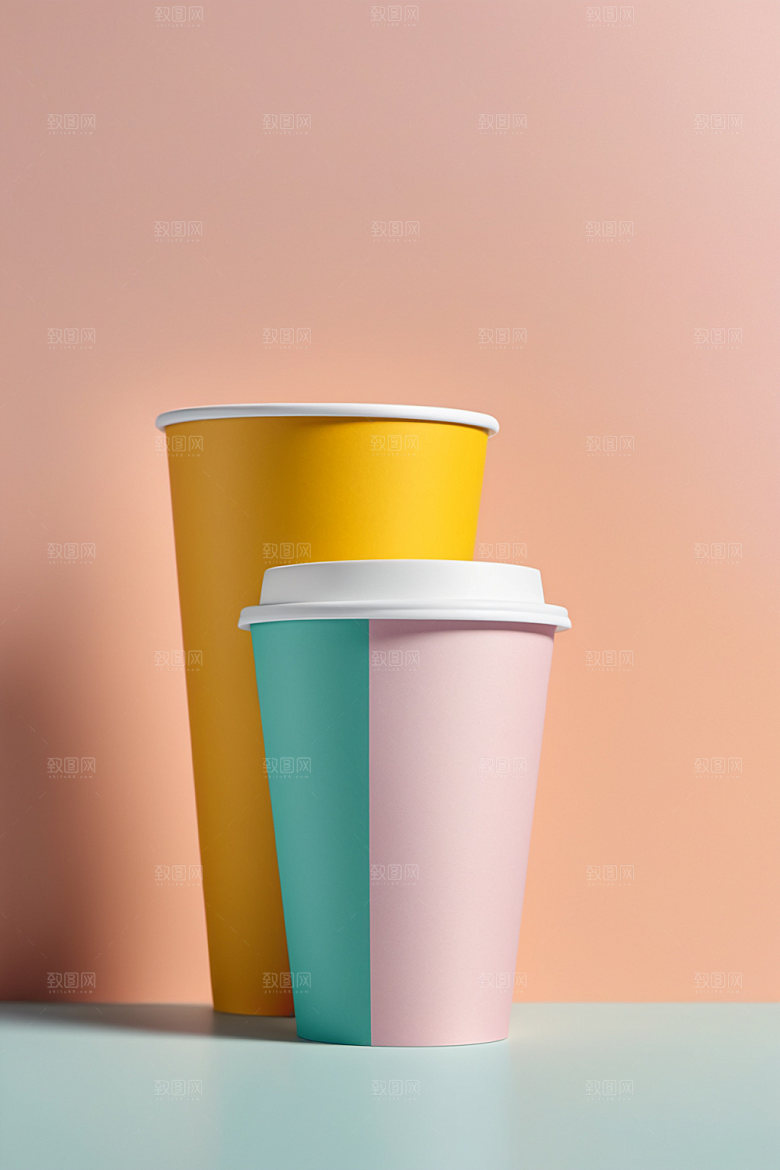 奶茶杯饮料杯纸杯样机
