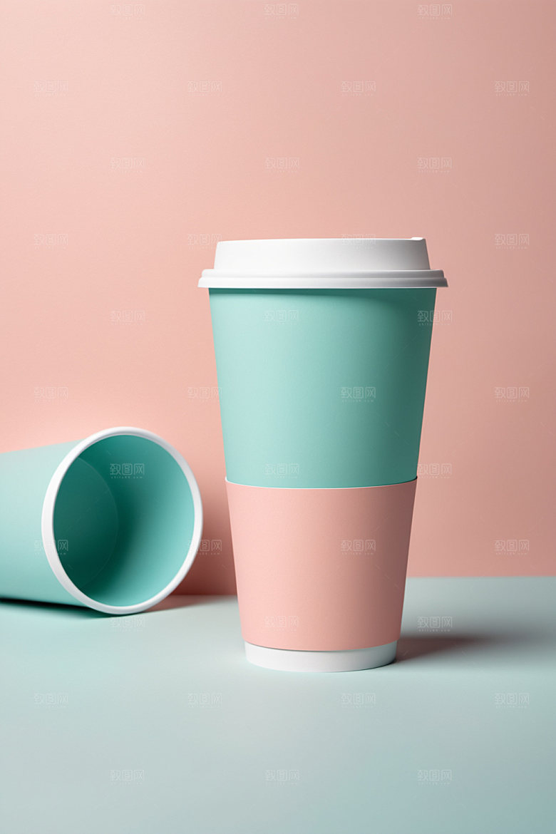 奶茶杯咖啡杯环保杯样机