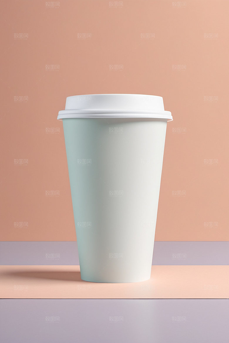 奶茶杯简洁3D样机
