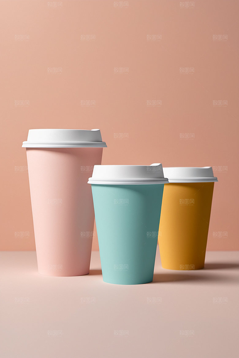 奶茶杯模型饮料杯样机
