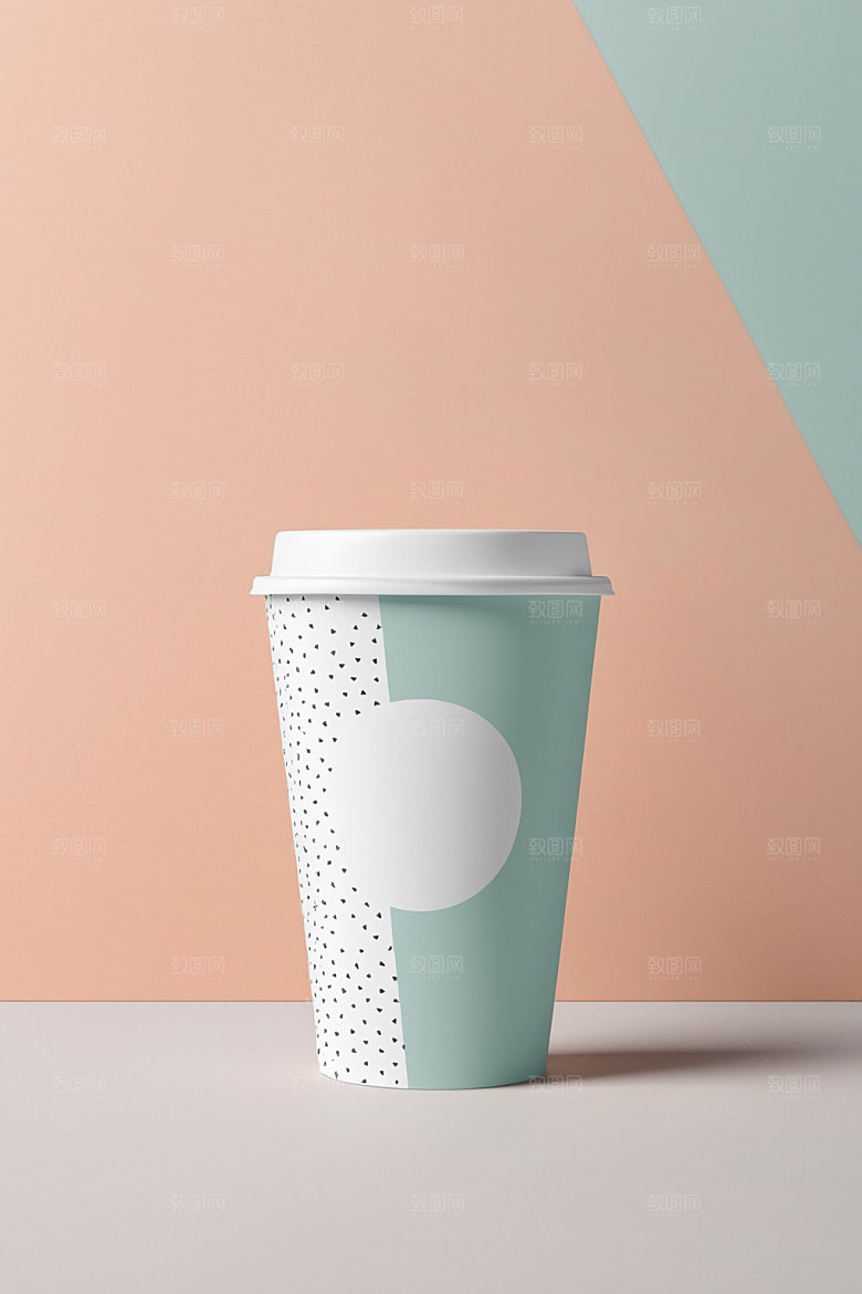 奶茶杯大气饮料杯样机