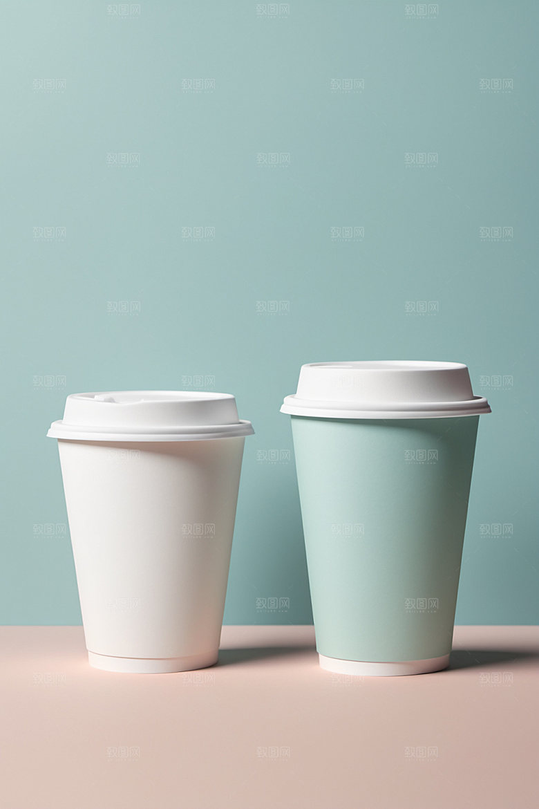 奶茶杯模型简洁样机