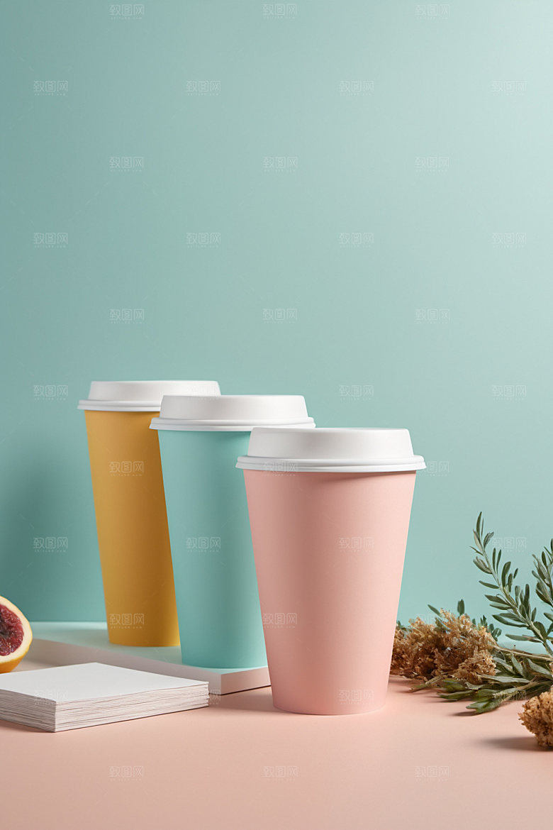 奶茶杯电商环保杯样机