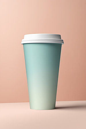 奶茶杯咖啡杯模型样机