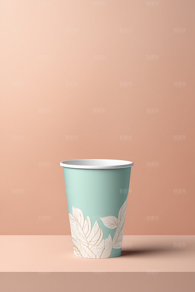 奶茶杯饮料杯简洁样机