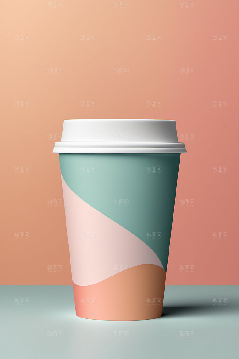 奶茶杯咖啡杯模型样机