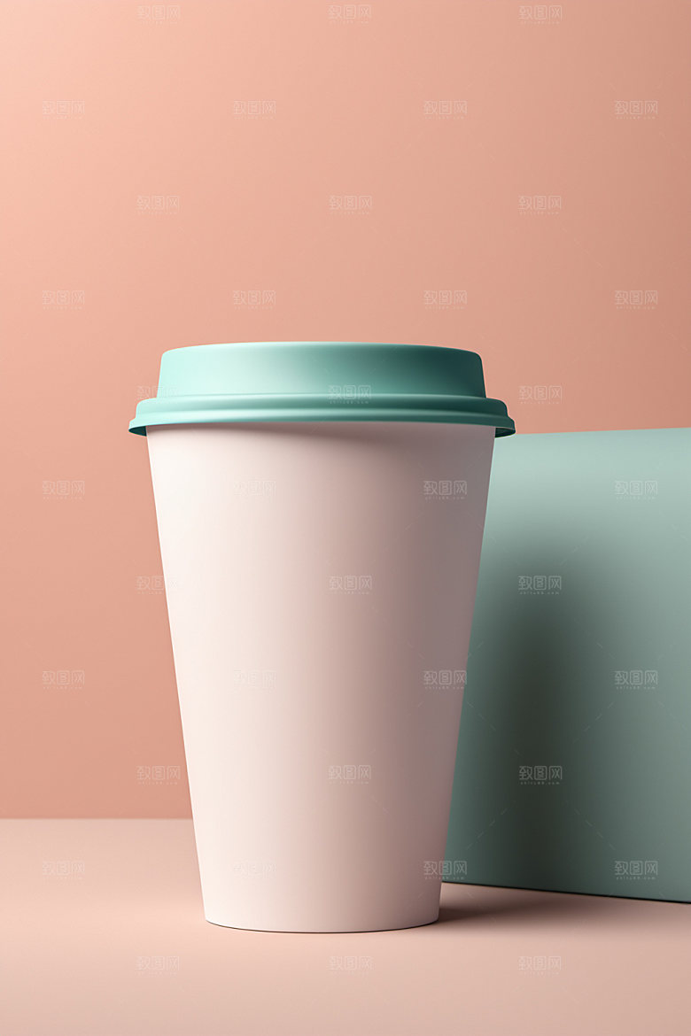 奶茶杯大气环保杯样机