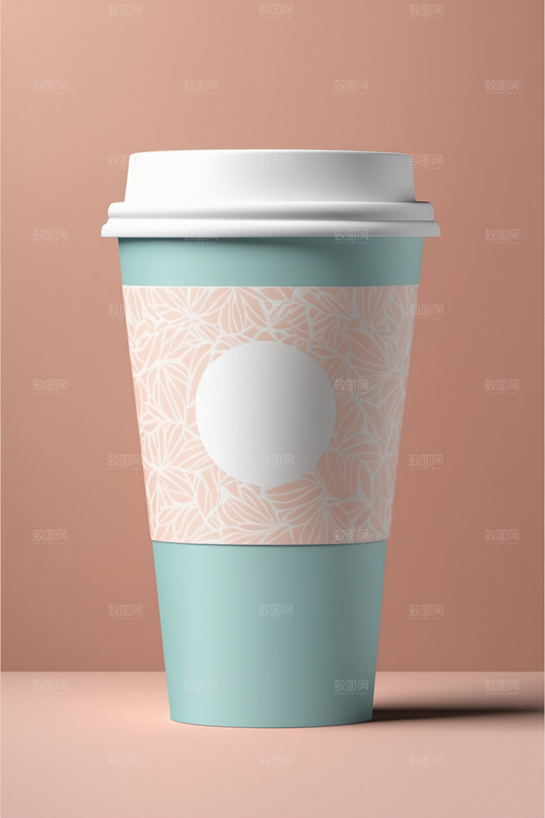 奶茶杯简洁3D样机