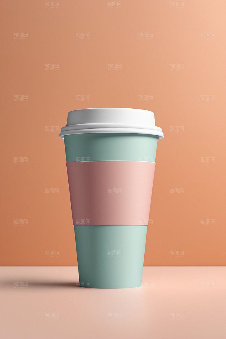 奶茶杯大气纸杯样机