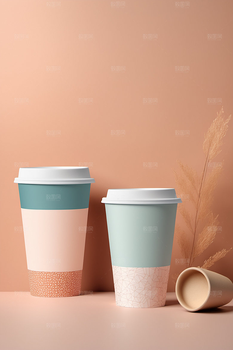 奶茶杯3D电商样机