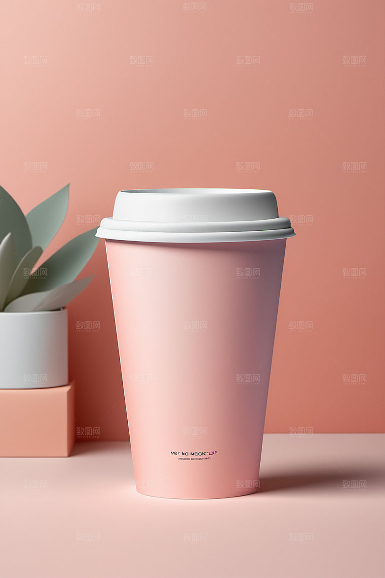 奶茶杯电商大气样机