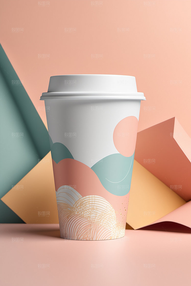 奶茶杯3D立体样机
