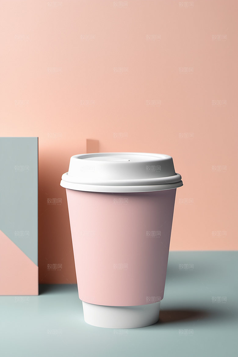 奶茶杯咖啡杯环保杯样机