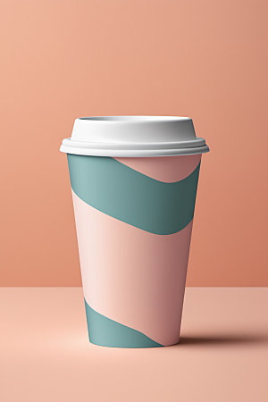 奶茶杯立体大气样机
