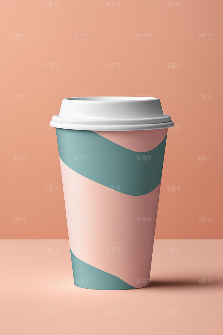 奶茶杯立体大气样机