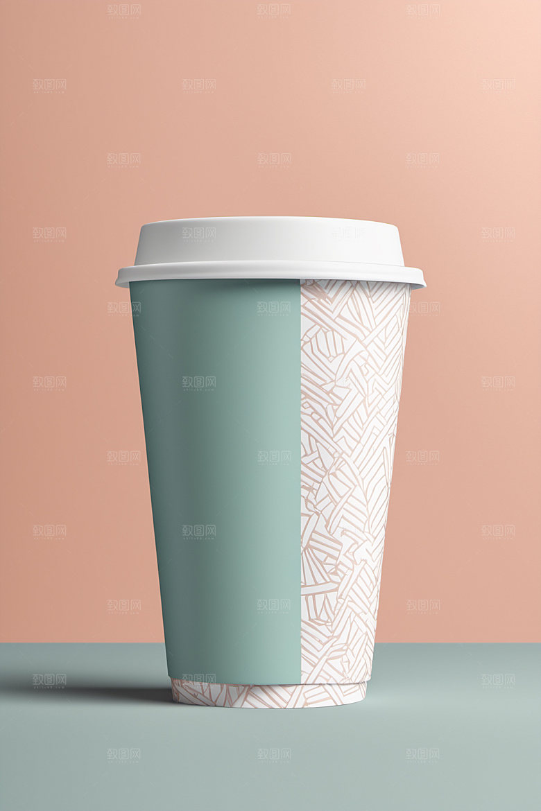 奶茶杯咖啡杯模型样机