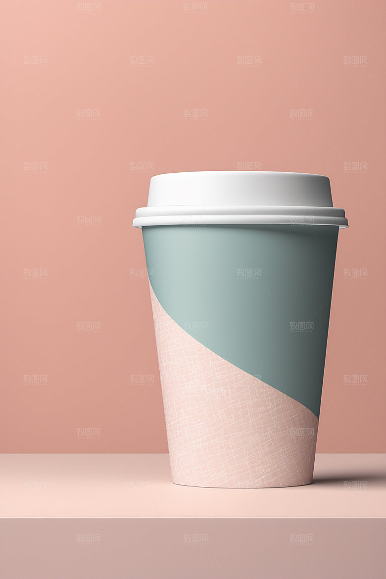 奶茶杯大气饮料杯样机