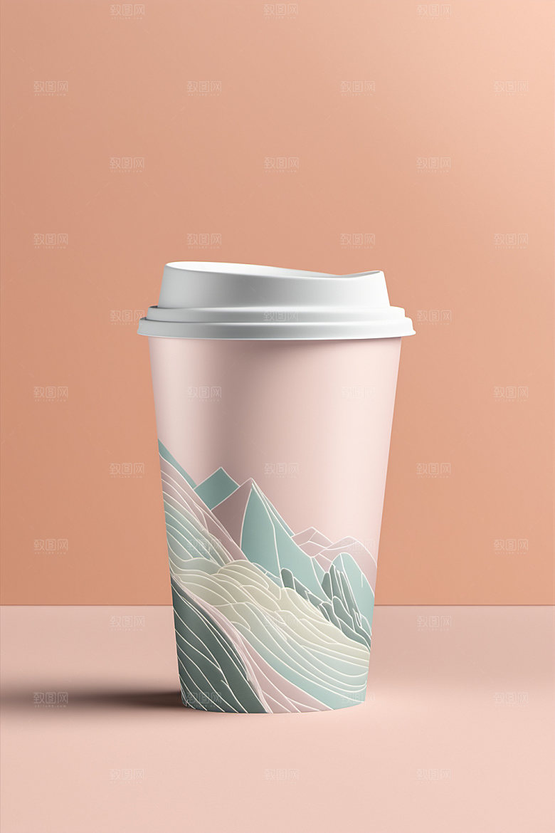 奶茶杯模型饮料杯样机