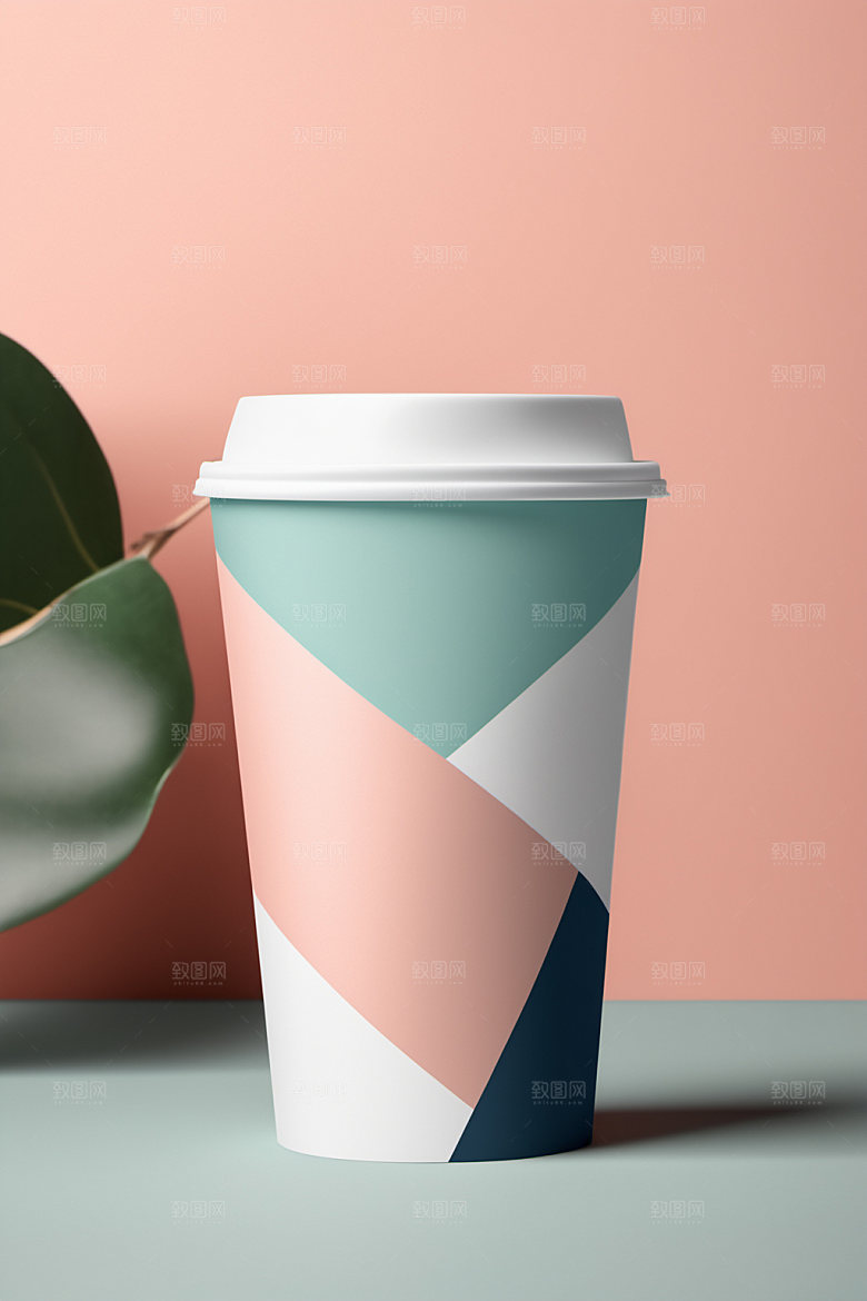 奶茶杯纸杯饮料杯样机