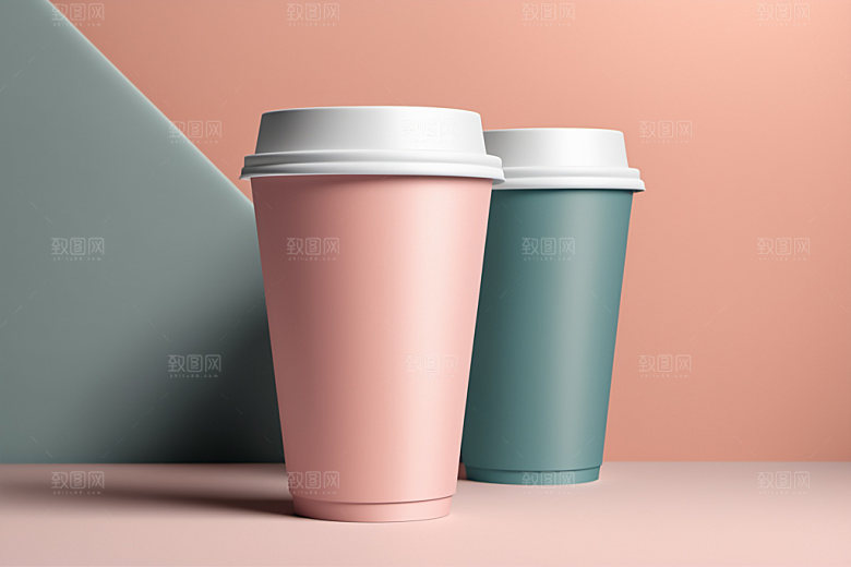 奶茶杯饮料杯大气样机