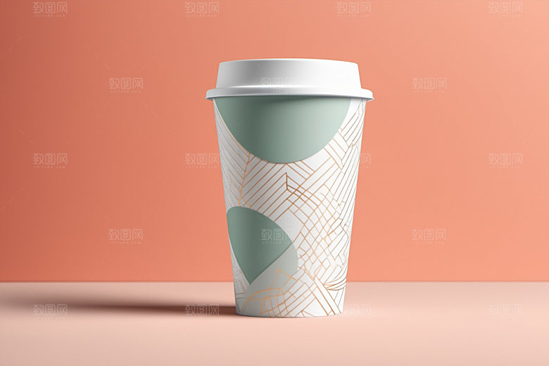 奶茶杯立体大气样机
