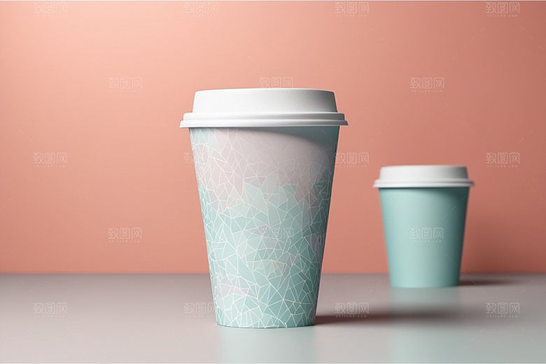 奶茶杯电商大气样机