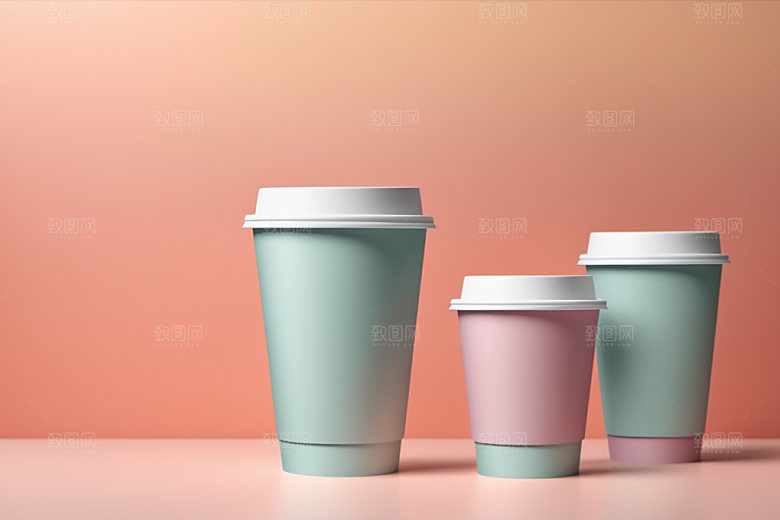 奶茶杯3D咖啡杯样机