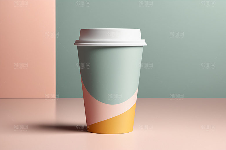奶茶杯饮料杯电商样机