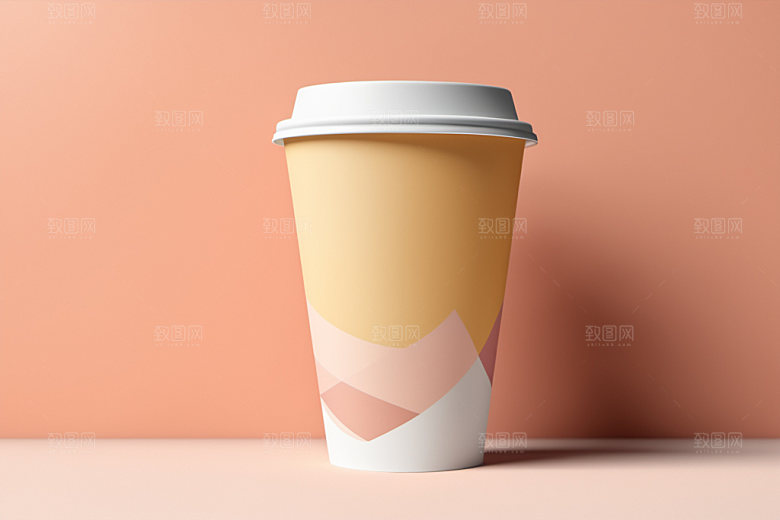 奶茶杯简洁电商样机