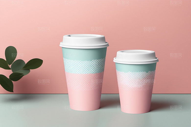 奶茶杯环保杯简洁样机
