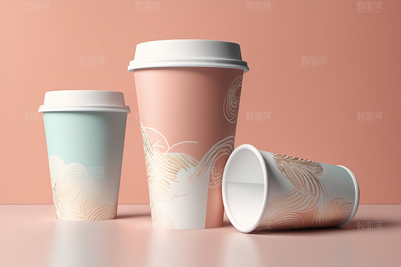 奶茶杯咖啡杯简洁样机