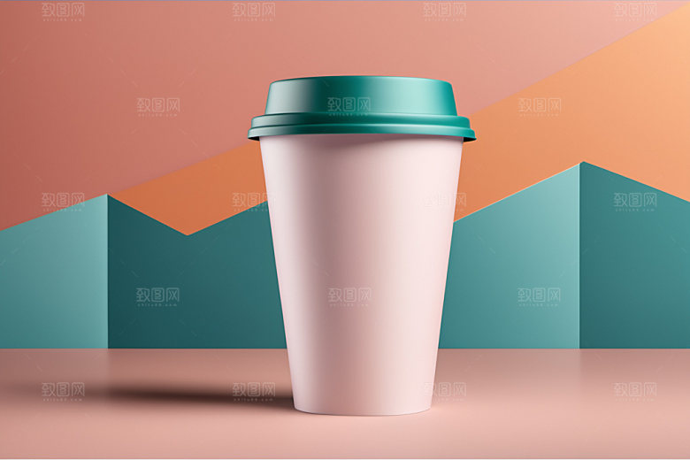 奶茶杯3D咖啡杯样机