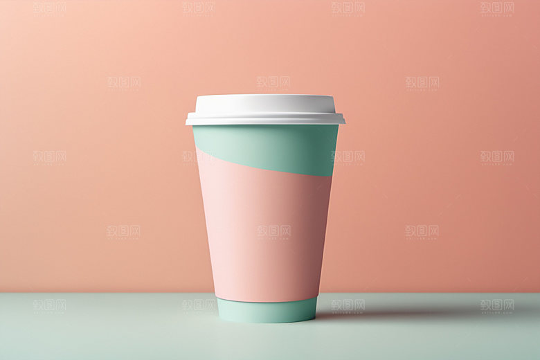 奶茶杯环保杯3D样机