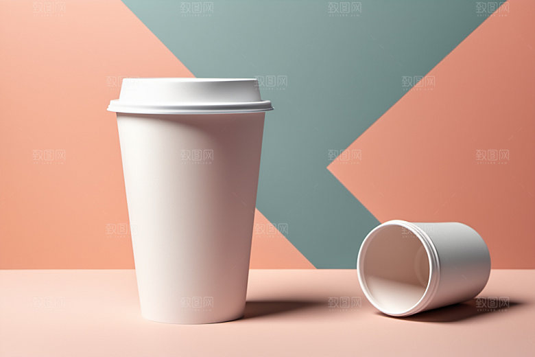 奶茶杯立体模型样机