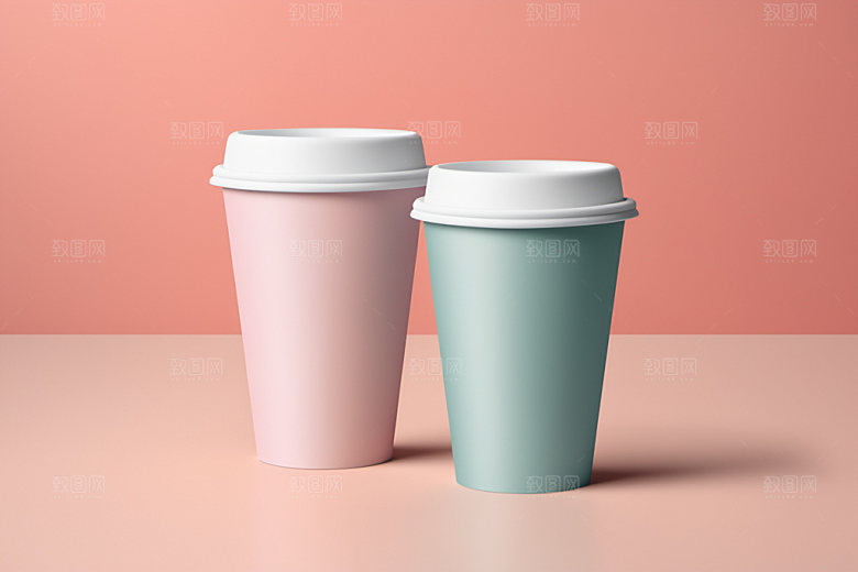 奶茶杯3D模型样机