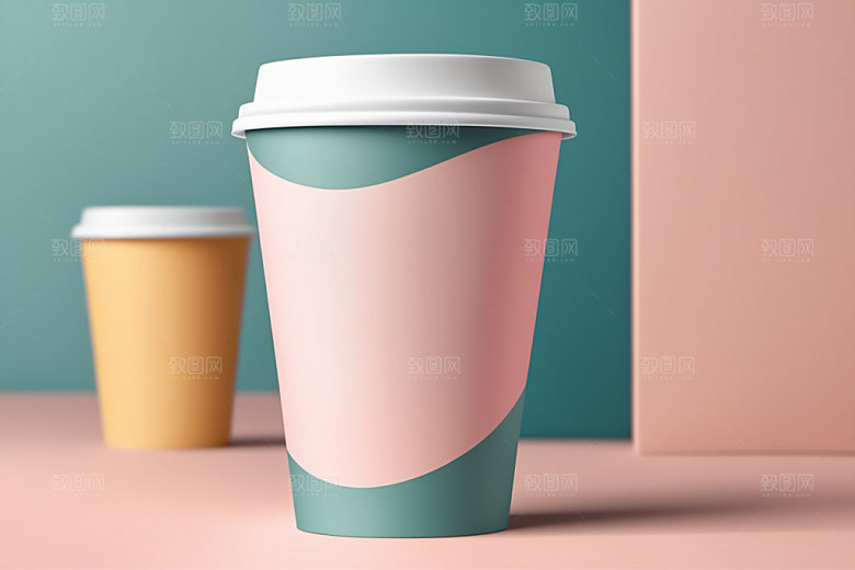 奶茶杯电商模型样机
