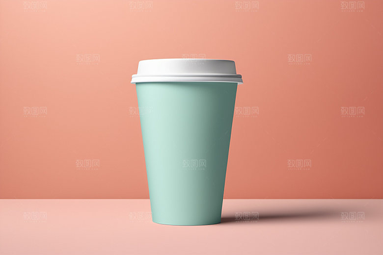 奶茶杯大气3D样机