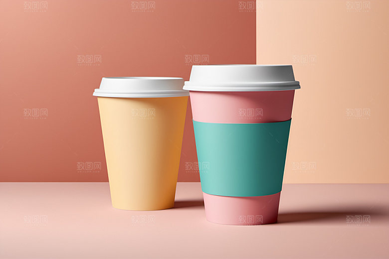奶茶杯饮料杯电商样机