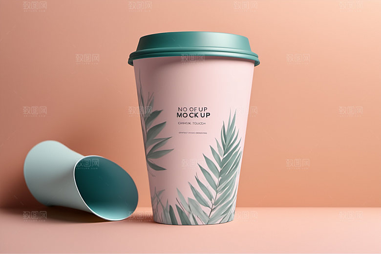 奶茶杯环保杯3D样机
