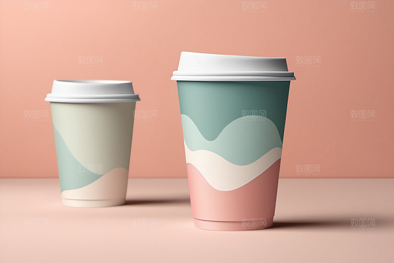 奶茶杯大气立体样机