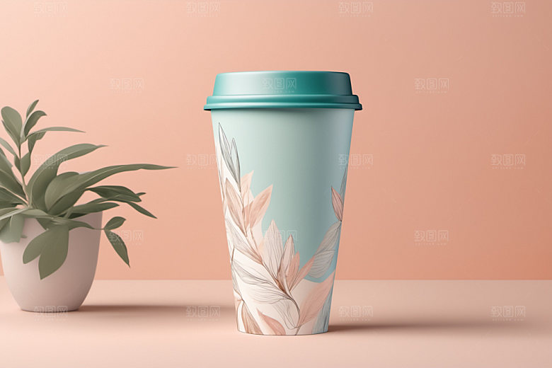 奶茶杯立体咖啡杯样机