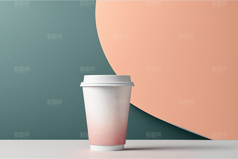 奶茶杯3D模型样机