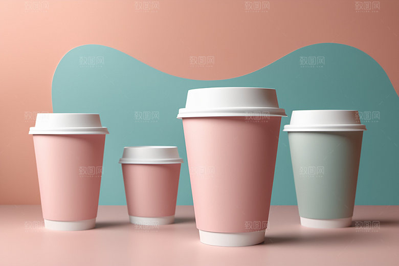 奶茶杯立体大气样机