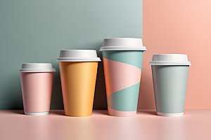 奶茶杯3D模型样机