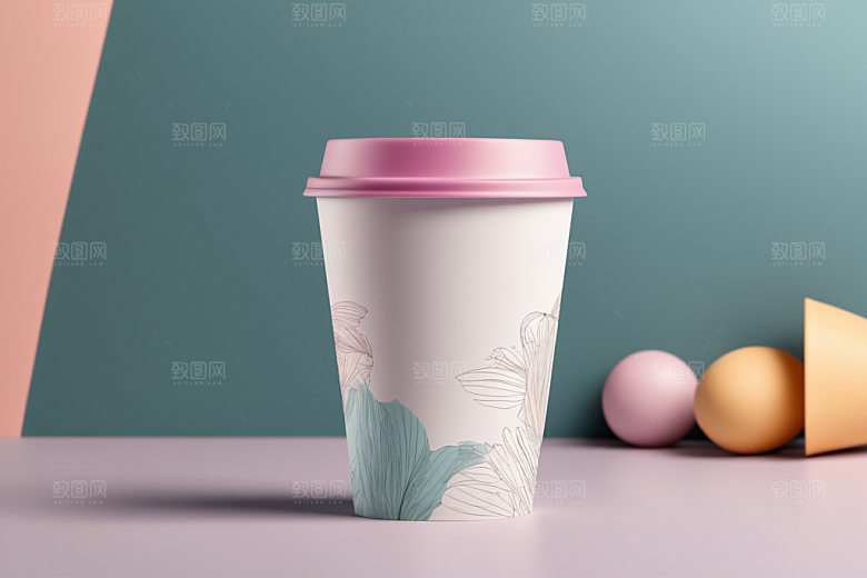 奶茶杯立体咖啡杯样机