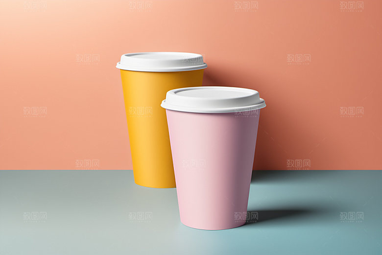 奶茶杯模型大气样机