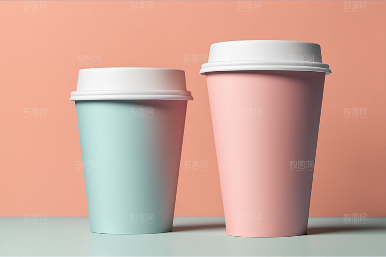 奶茶杯咖啡杯饮料杯样机