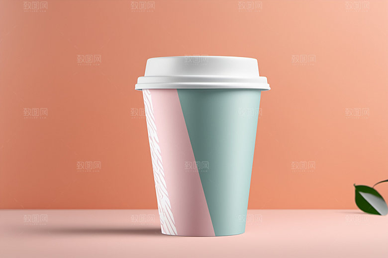 奶茶杯模型简洁样机